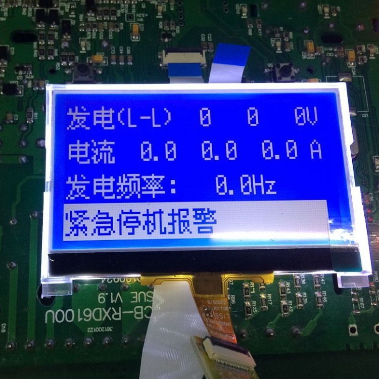 COG STN藍膜12864點陣液晶顯示模塊 COG STN藍膜12864點陣液晶顯示模塊